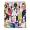 Colorful Horse Pattern Duvet Cover Bedding Set