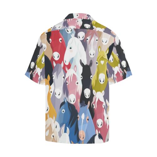Colorful Horse Pattern Men Hawaiian Shirt