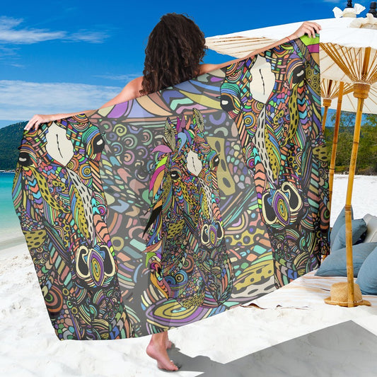 Colorful Horse Beach Sarong Pareo Wrap