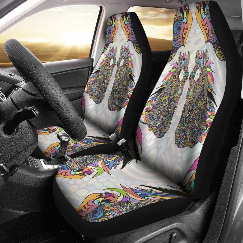 Colorful Horse Universal Fit Car Seat Covers