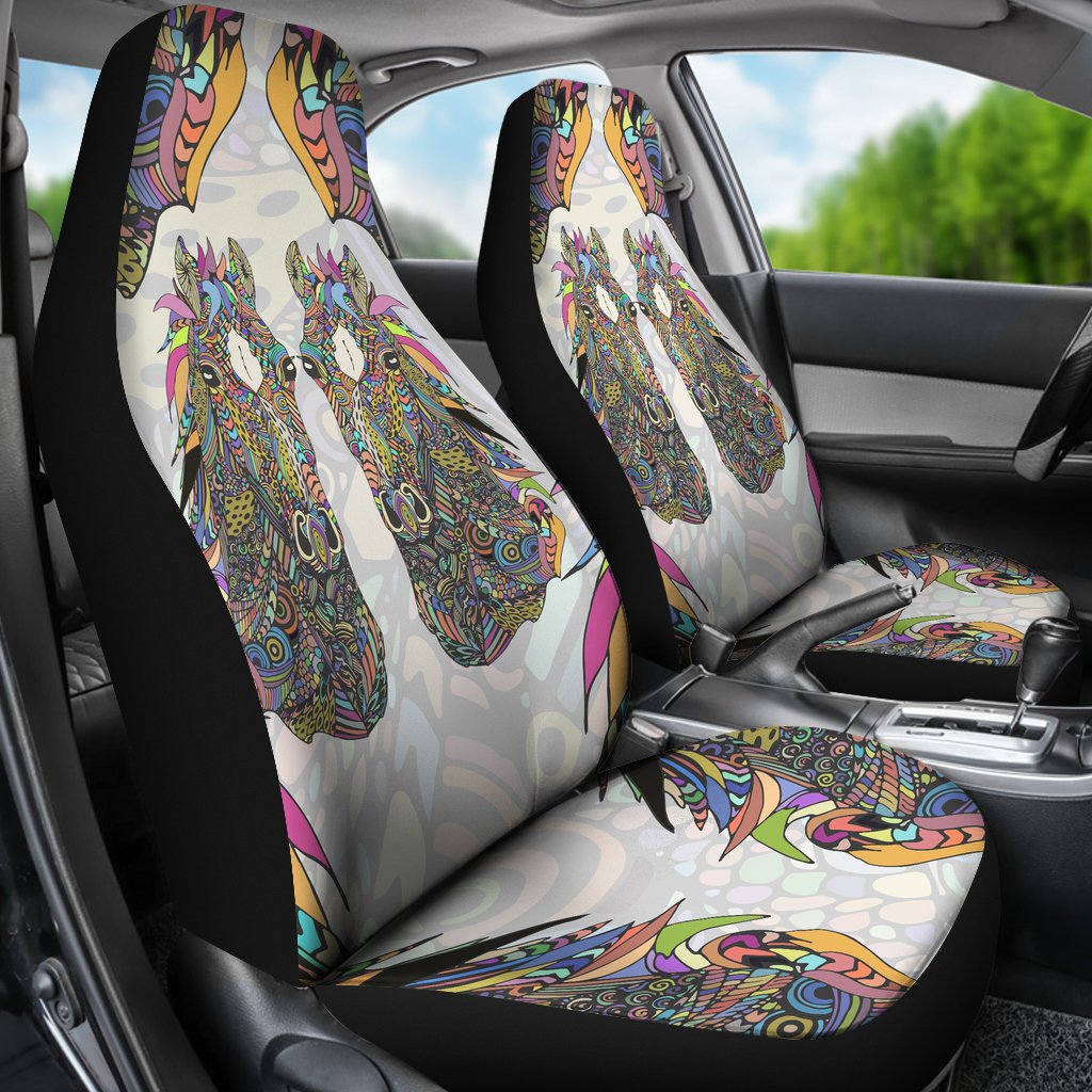 Colorful Horse Universal Fit Car Seat Covers