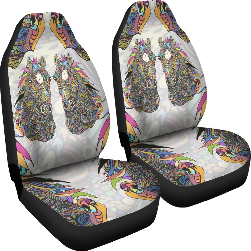 Colorful Horse Universal Fit Car Seat Covers