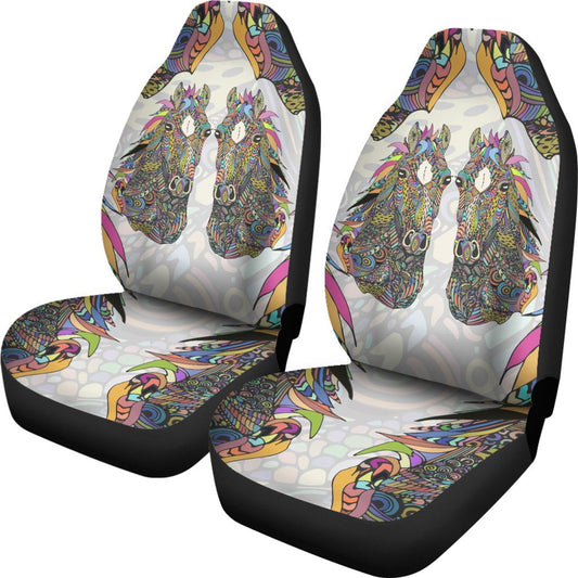 Colorful Horse Universal Fit Car Seat Covers
