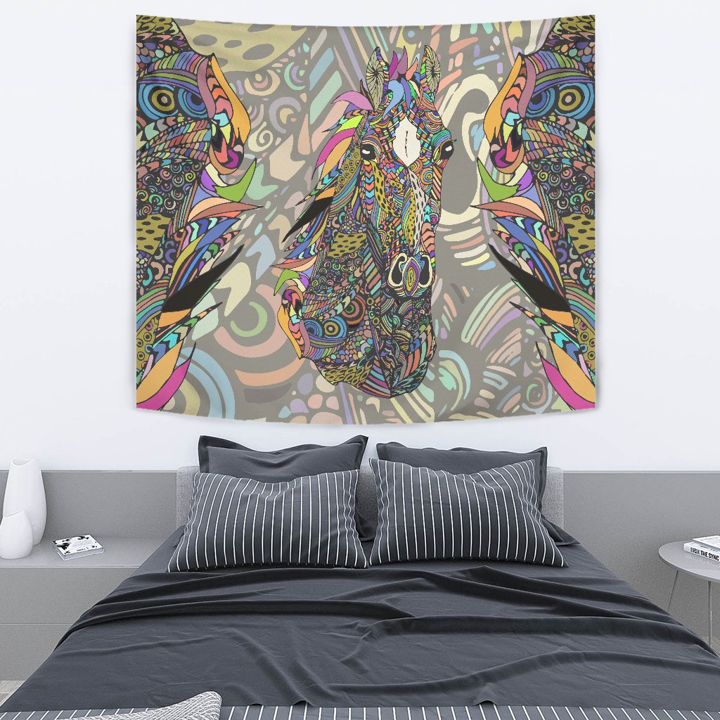 Colorful Horse Wall Tapestry