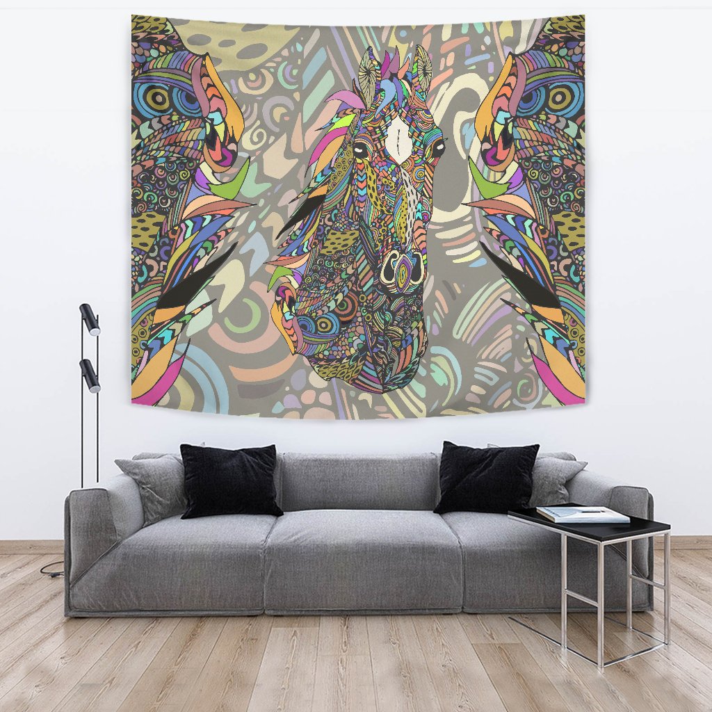 Colorful Horse Wall Tapestry
