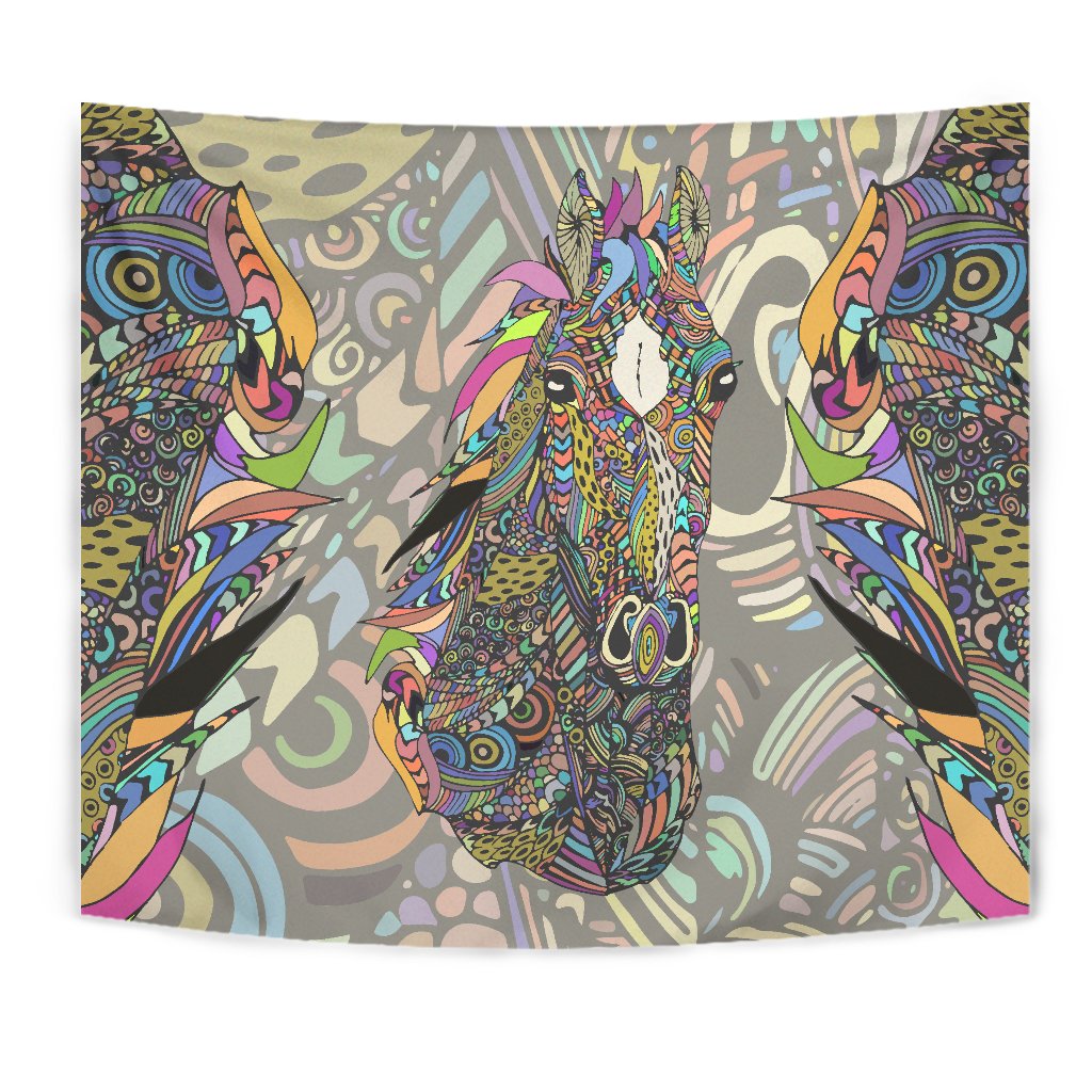 Colorful Horse Wall Tapestry
