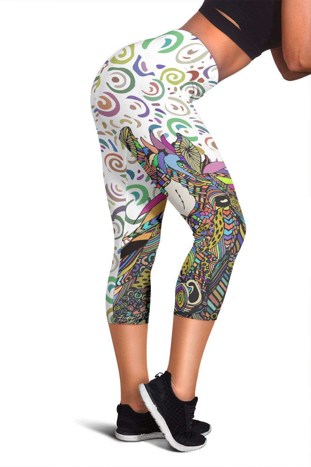 Colorful Horse Women Capris