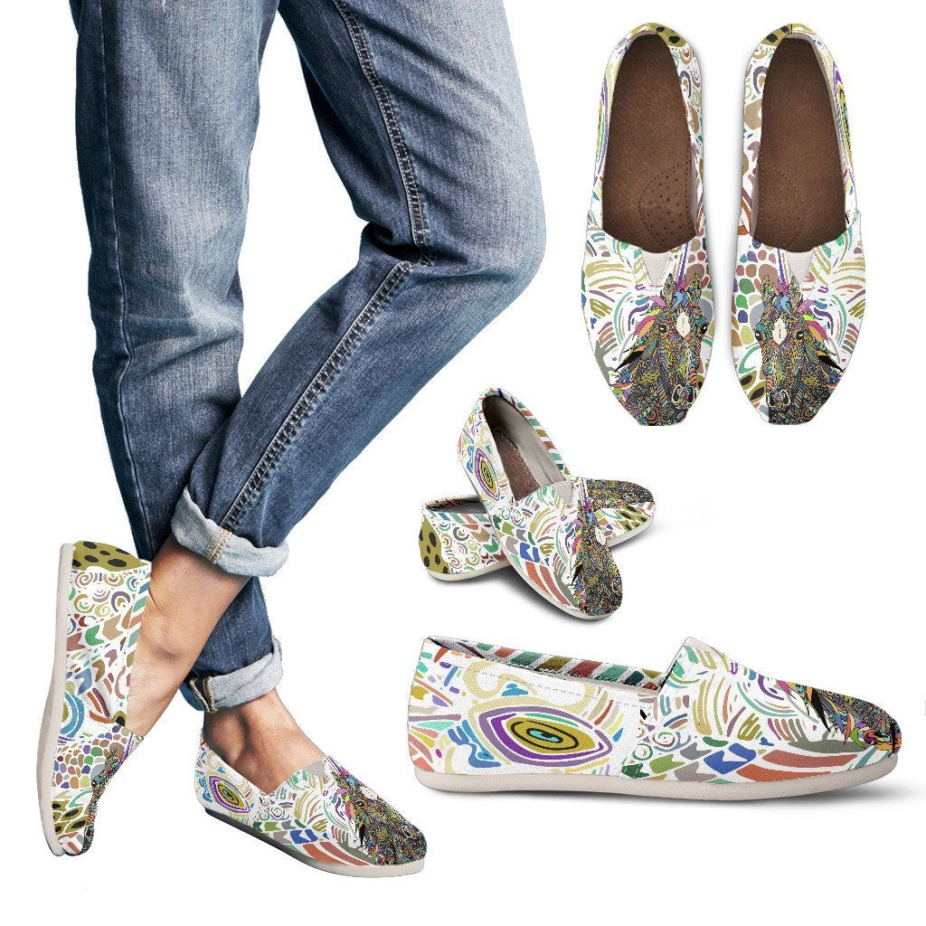 Colorful Horse Women Casual Shoes-JorJune.com