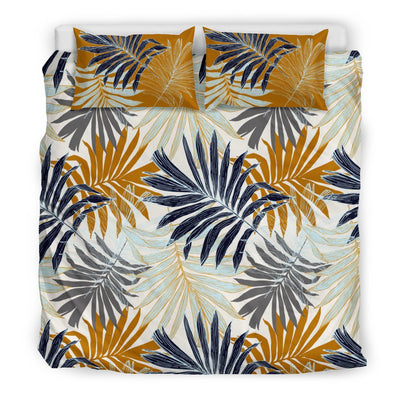 Colorful Tropical Palm Leaves Duvet Cover Bedding Set