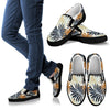 Colorful Tropical Palm Leaves Men Canvas Slip On Shoes