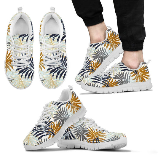Colorful Tropical Palm Leaves Men Sneakers