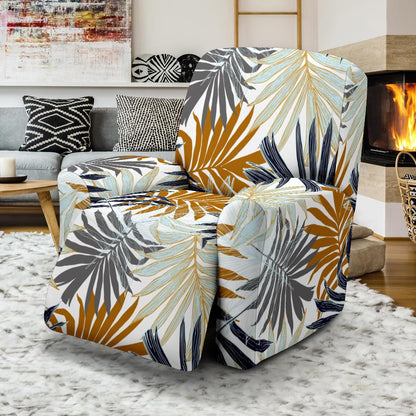Colorful Tropical Palm Leaves Recliner Slipcover-JORJUNE.COM