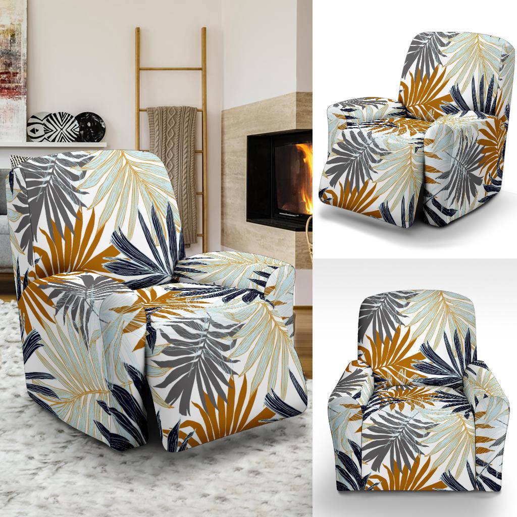 Colorful Tropical Palm Leaves Recliner Slipcover-JORJUNE.COM