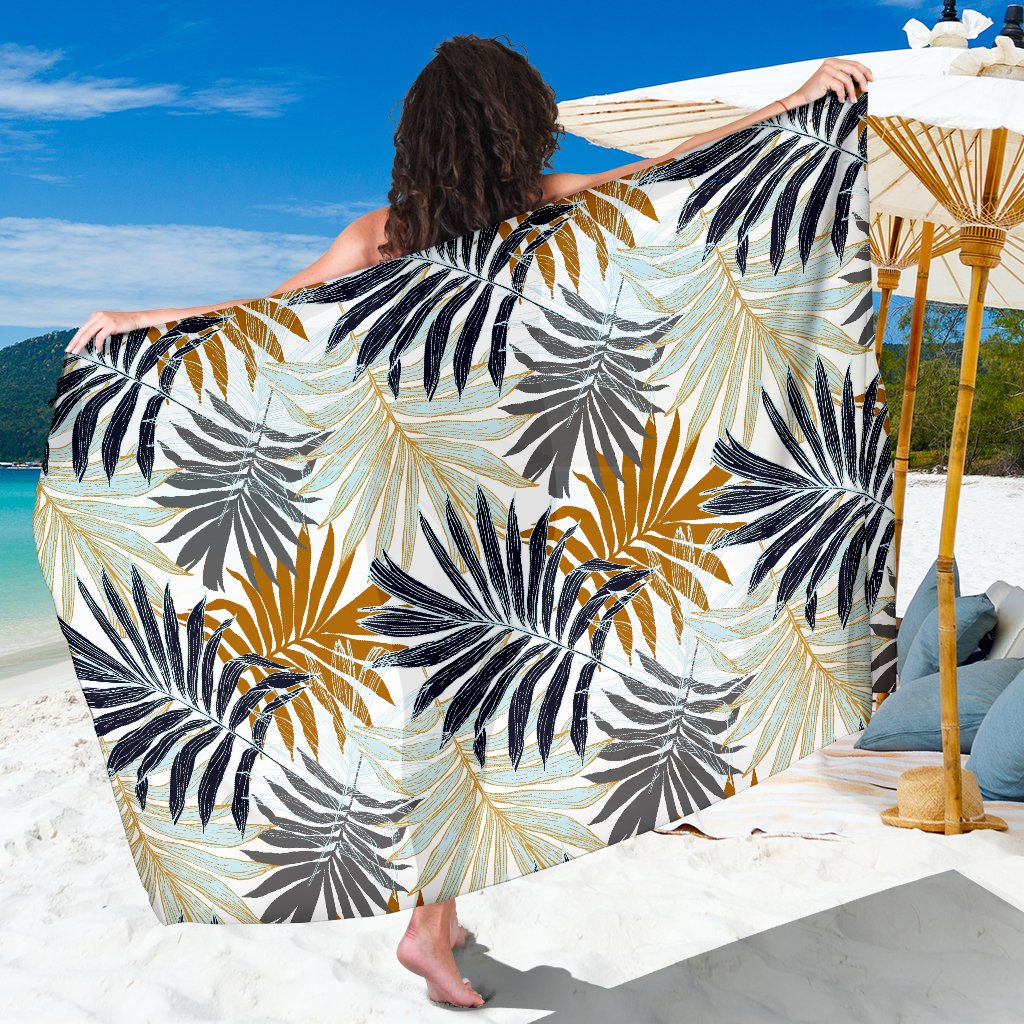 Colorful Tropical Palm Leaves Sarong Pareo Wrap