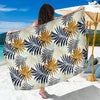 Colorful Tropical Palm Leaves Beach Sarong Pareo Wrap