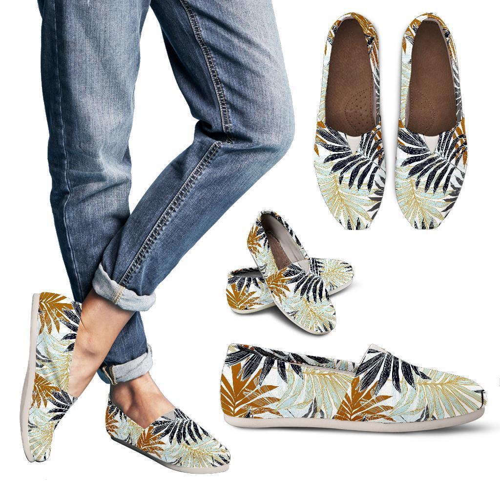 Colorful Tropical Palm Leaves Women Casual Shoes-JorJune.com