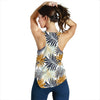 Colorful Tropical Palm Leaves Women Racerback Tank Top