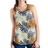 Colorful Tropical Palm Leaves Women Racerback Tank Top