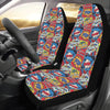 Comic Book Pattern Print Design 03 Car Seat Covers (Set of 2)-JORJUNE.COM