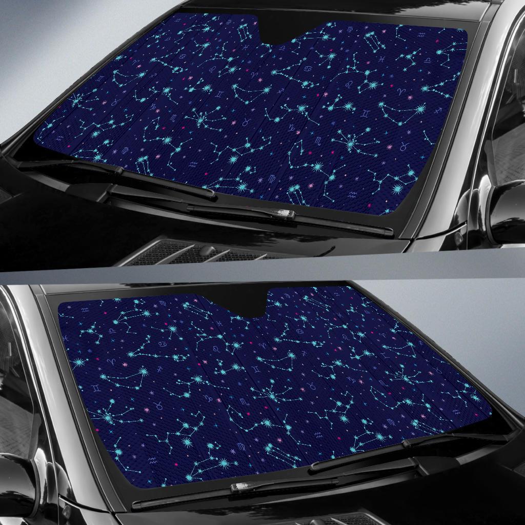 Constellation Pattern Print Design 01 Car Sun Shade-JORJUNE.COM