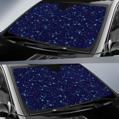 Constellation Pattern Print Design 01 Car Sun Shade-JORJUNE.COM