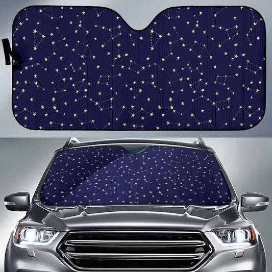 Constellation Pattern Print Design 02 Car Sun Shade-JORJUNE.COM