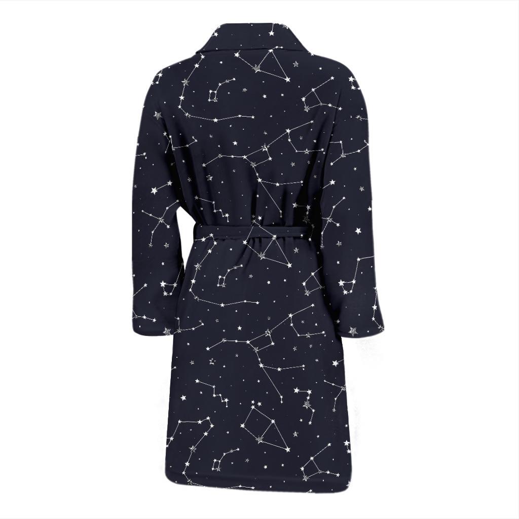 Constellation Pattern Print Design 03 Men Bathrobe-JORJUNE.COM