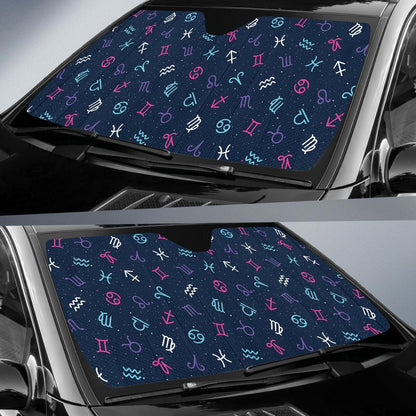 Constellation Pattern Print Design 04 Car Sun Shade-JORJUNE.COM