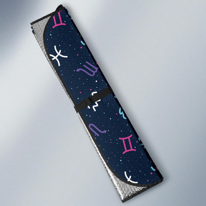 Constellation Pattern Print Design 04 Car Sun Shade-JORJUNE.COM