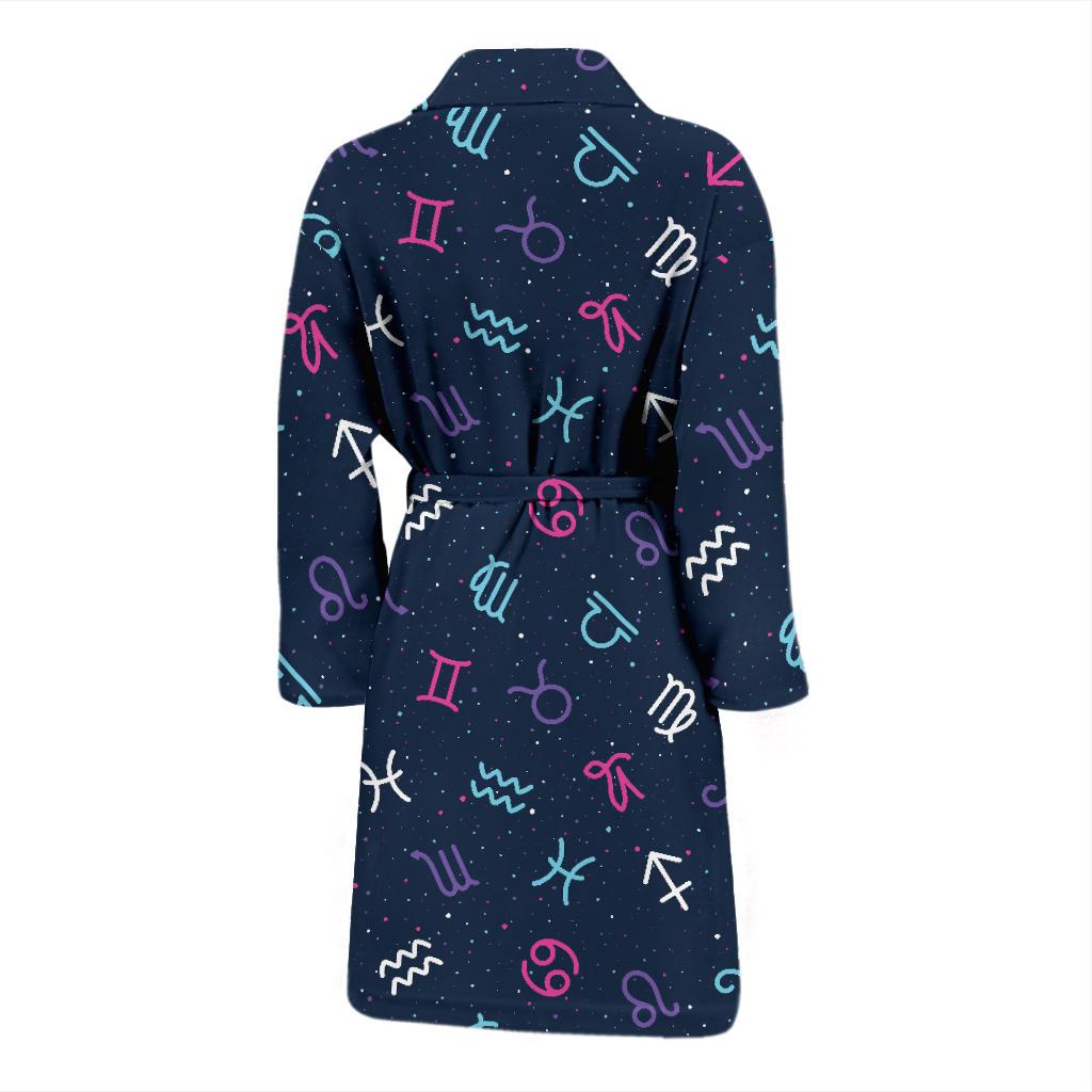 Constellation Pattern Print Design 04 Men Bathrobe-JORJUNE.COM