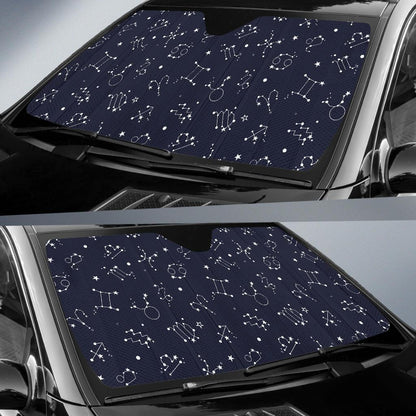 Constellation Pattern Print Design 05 Car Sun Shade-JORJUNE.COM