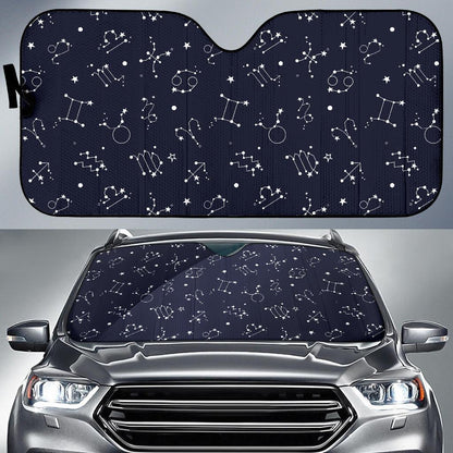 Constellation Pattern Print Design 05 Car Sun Shade-JORJUNE.COM