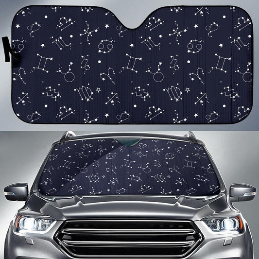 Constellation Pattern Print Design 05 Car Sun Shade-JORJUNE.COM