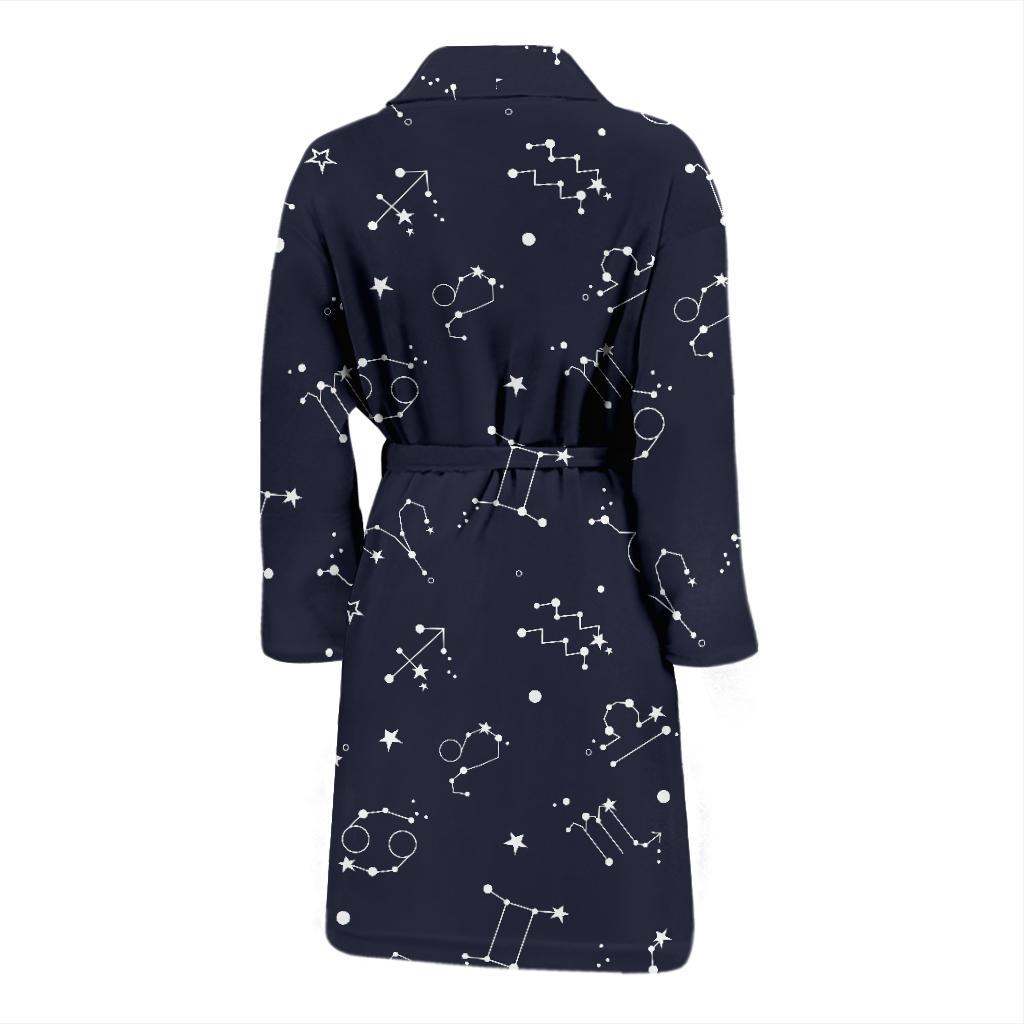 Constellation Pattern Print Design 05 Men Bathrobe-JORJUNE.COM