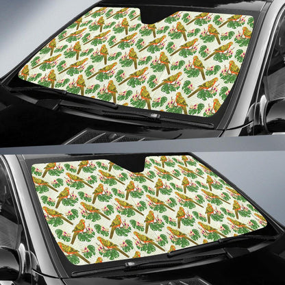 Conures Pattern Print Design 01 Car Sun Shade-JORJUNE.COM