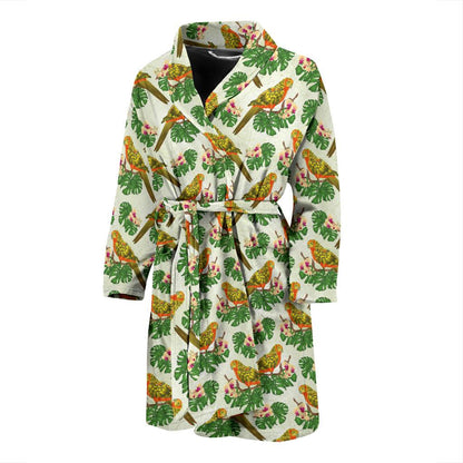 Conures Pattern Print Design 01 Men Bathrobe-JORJUNE.COM