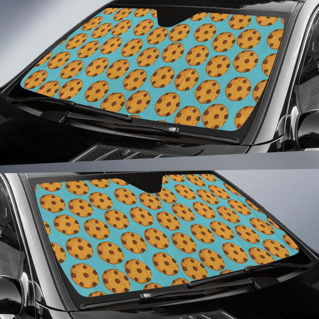 Cookie Pattern Print Design 01 Car Sun Shade-JORJUNE.COM