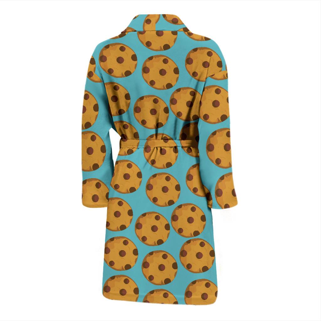 Cookie Pattern Print Design 01 Men Bathrobe-JORJUNE.COM