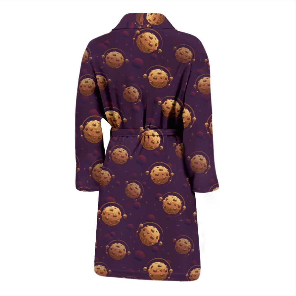 Cookie Pattern Print Design 03 Men Bathrobe-JORJUNE.COM