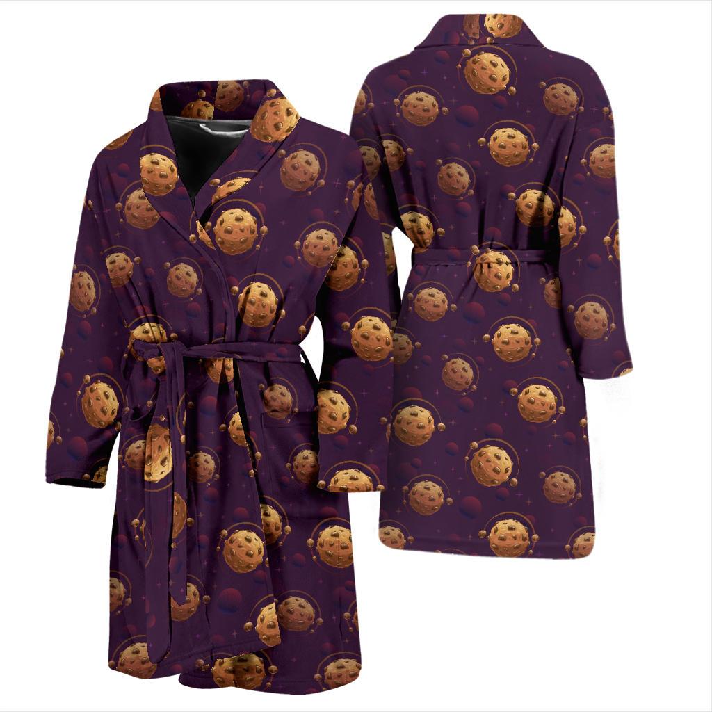 Cookie Pattern Print Design 03 Men Bathrobe-JORJUNE.COM