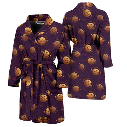 Cookie Pattern Print Design 03 Men Bathrobe-JORJUNE.COM