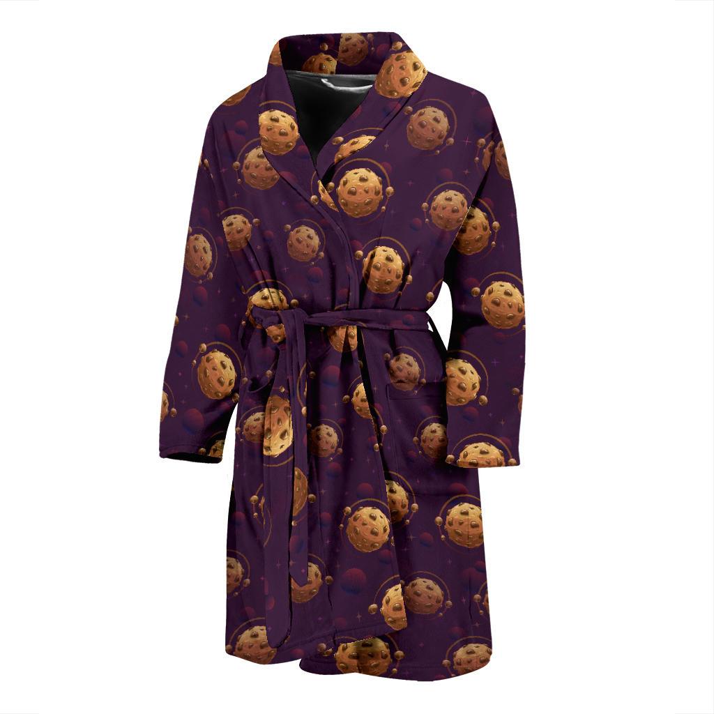 Cookie Pattern Print Design 03 Men Bathrobe-JORJUNE.COM