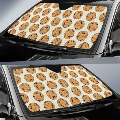 Cookie Pattern Print Design 05 Car Sun Shade-JORJUNE.COM