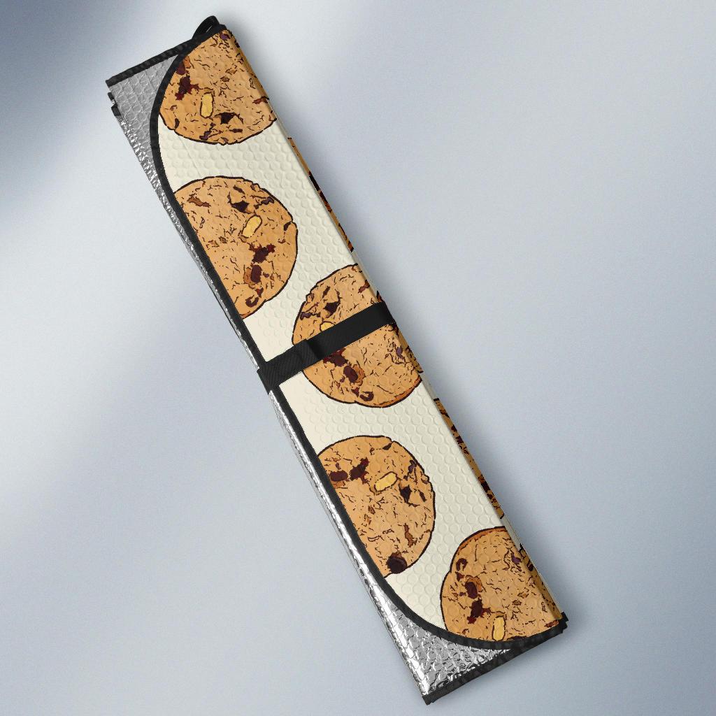 Cookie Pattern Print Design 05 Car Sun Shade-JORJUNE.COM