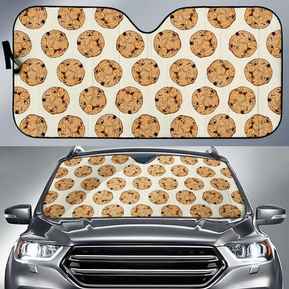 Cookie Pattern Print Design 05 Car Sun Shade-JORJUNE.COM