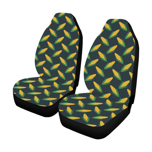 Corn Pattern Print Design 02 Car Seat Covers (Set of 2)-JORJUNE.COM