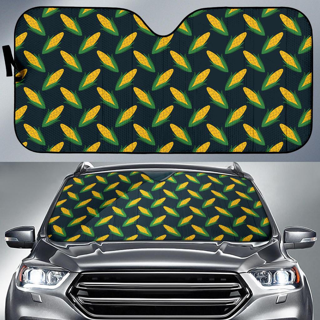 Corn Pattern Print Design 02 Car Sun Shade-JORJUNE.COM
