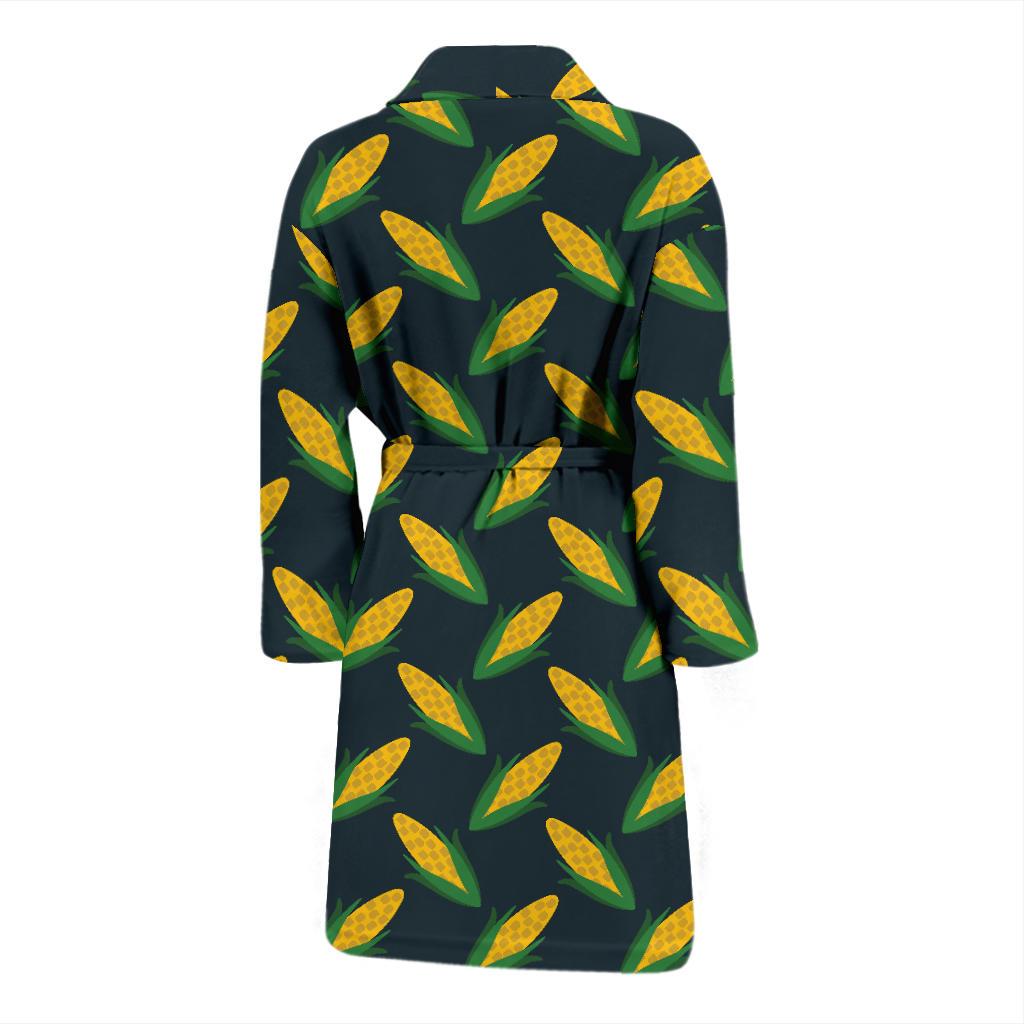Corn Pattern Print Design 02 Men Bathrobe-JORJUNE.COM