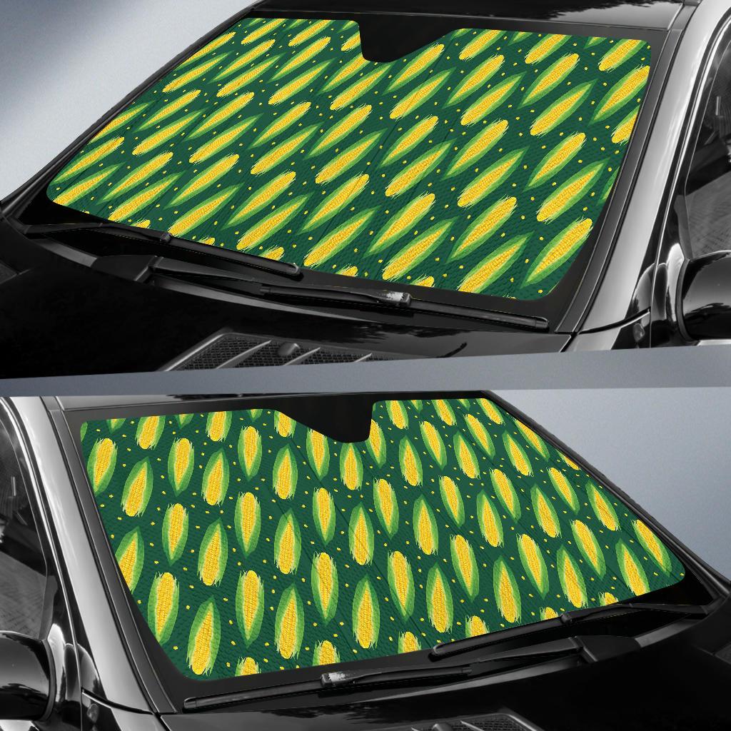 Corn Pattern Print Design 03 Car Sun Shade-JORJUNE.COM