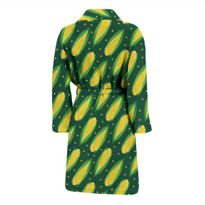 Corn Pattern Print Design 03 Men Bathrobe-JORJUNE.COM
